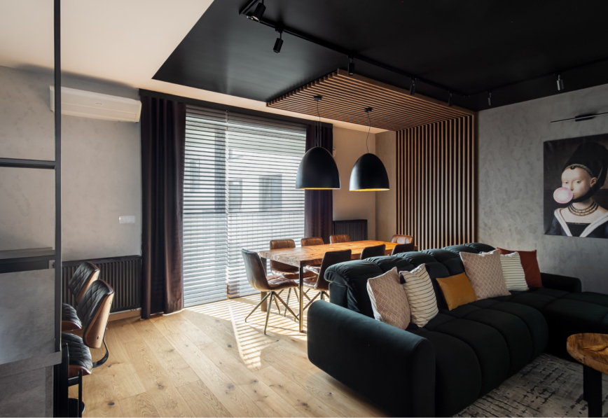 Czarny-sufit-Dlaczego-nie-Industrial-przestrzen-w-towarzystwie-zlota-i-zieleni-projektu-Marty-Czerkies-2.jpg